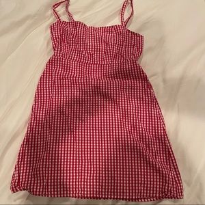 Brandy Melville Red Gingham Dress